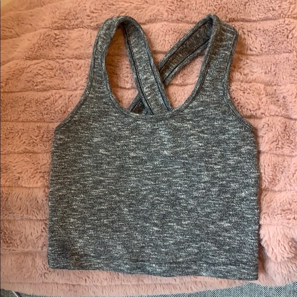 Madewell cross back cropped tank